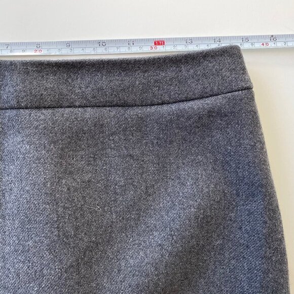 J.Crew Womens Gray Wool No. 2 Pencil Skirt Size 2 Classic Office Academia Preppy - Picture 10 of 13